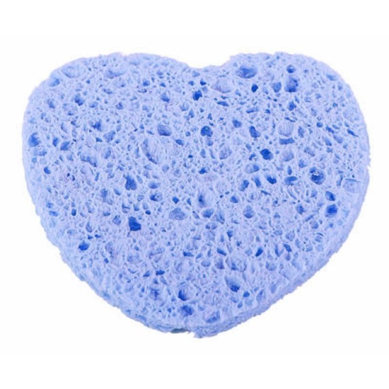 4x spugnette forma di cuore struccanti rimuovi trucco lavare viso donna sapone