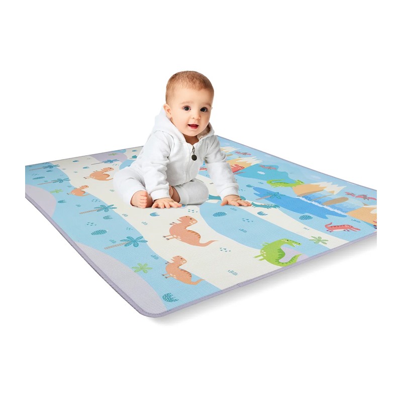 Tappeto da gioco cameretta bambini Primi Passi per Neonati reversibile 150x200cm