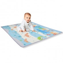 Tappeto da gioco cameretta bambini Primi Passi per Neonati reversibile 150x200cm