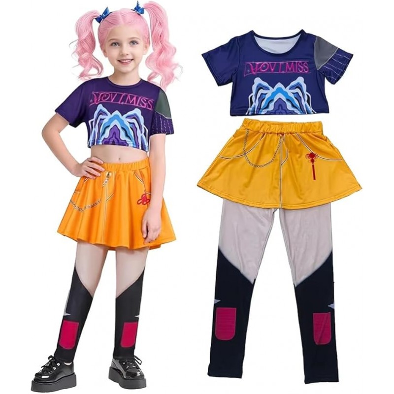 Festaglam Costume Mira K-Pop Demon Hunters bambina Carnevale Pop St...