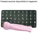 Kit stampa unghie smalto nail art manicure pedicure timbri simboli figure bimba