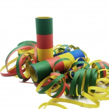 20 Confezioni di stelle filanti in carta colorata party festa Carnevale Stock