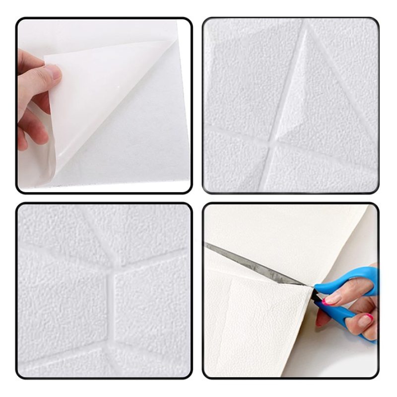 Kmt Style 5x 3D Piastrelle Adesive da parete 70 X 70 Cm decorativo ...