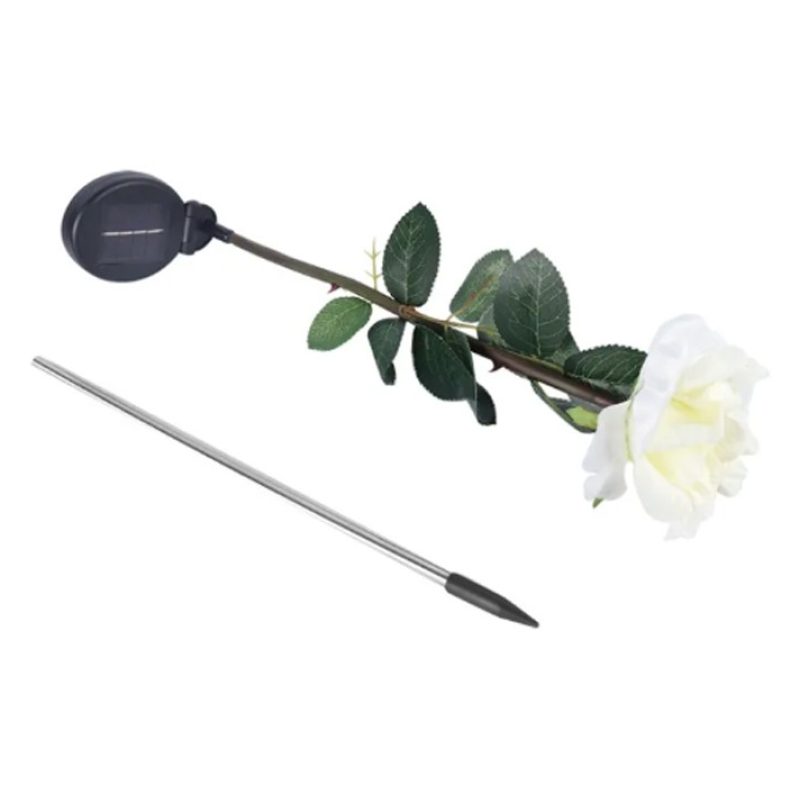 Kmt Style 2xLuci solari forma di fiori led rosa energia solare da g...