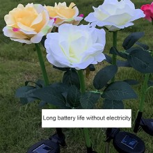 2xLuci solari forma di fiori led rosa energia solare da giardino esterno faretto