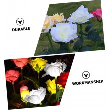 2xLuci solari forma di fiori led rosa energia solare da giardino esterno faretto