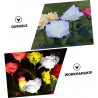 Kmt Style 2xLuci solari forma di fiori led rosa energia solare da g...