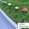 Kmt Style 2xLuci solari forma di fiori led rosa energia solare da g...