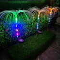 2x Luci solari fibra ottica led RGB energia solare da giardino esterno faretti