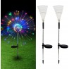 Kmt Style 2x Luci solari fibra ottica led RGB energia solare da gia...