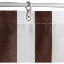 Tende da Sole a Righe Larghe con Anelli a caduta Esterno in Tessuto Resistente