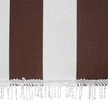 Tende da Sole a Righe Larghe con Anelli a caduta Esterno in Tessuto Resistente