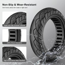 2x Gomma pneumatico per monopattino elettrico Xiaomi Misura 10 x 2.125 piena