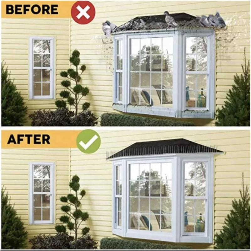 Kmt Style 12mt Dissuasori per piccioni e uccelli volatili flessibil...