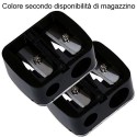 2x temperino matita occhi contorno plastica due misure matite grandi piccole