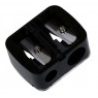 2x temperino matita occhi contorno plastica due misure matite grandi piccole