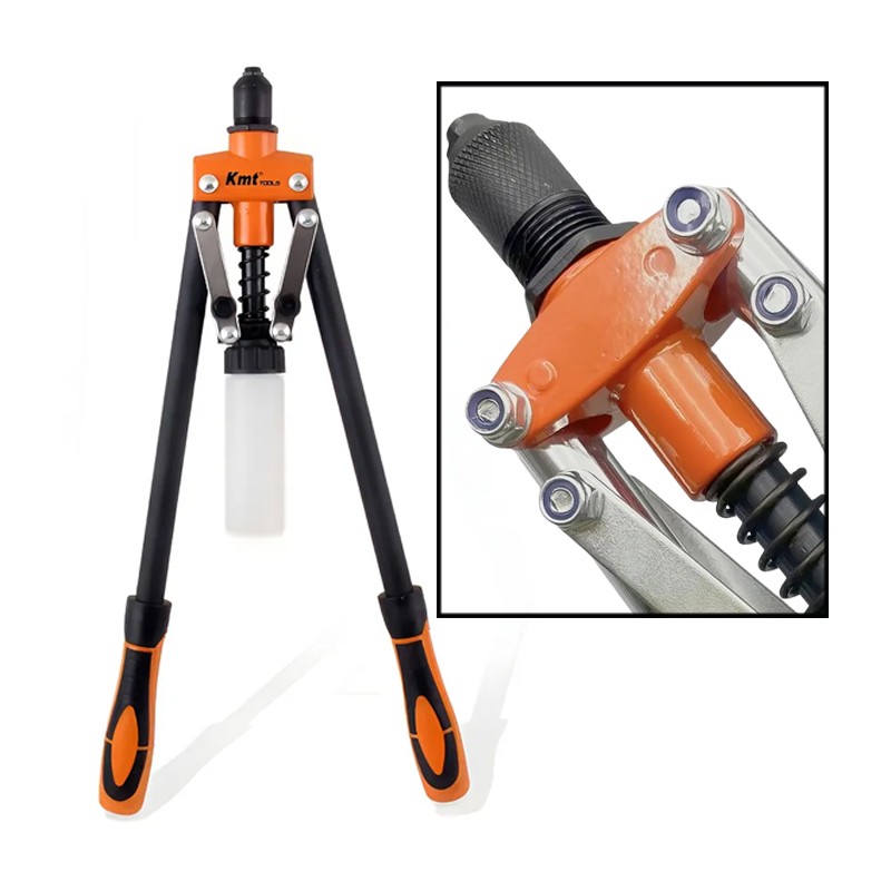 Rivettatrice Manuale 440 mm Professionale Con Serbatoio per rivetti 3.2/4/4.8 mm