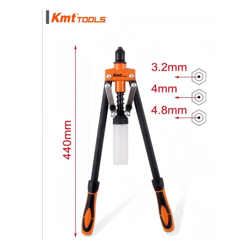 Kmt Style Rivettatrice Manuale 440 mm Professionale Con Serbatoio p...