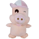 Maialino gigante grande Peluche con cappello 100 cm bambini animali maiale
