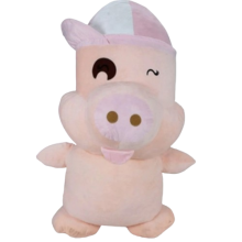 Maialino gigante grande Peluche con cappello 100 cm bambini animali maiale