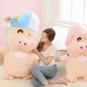 Maialino gigante grande Peluche con cappello 100 cm bambini animali maiale