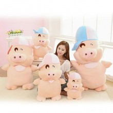 Maialino gigante grande Peluche con cappello 100 cm bambini animali maiale