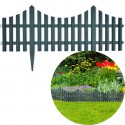 Staccionata recinzione steccato 6 pz da 32x61 cm giardino piante aiuole