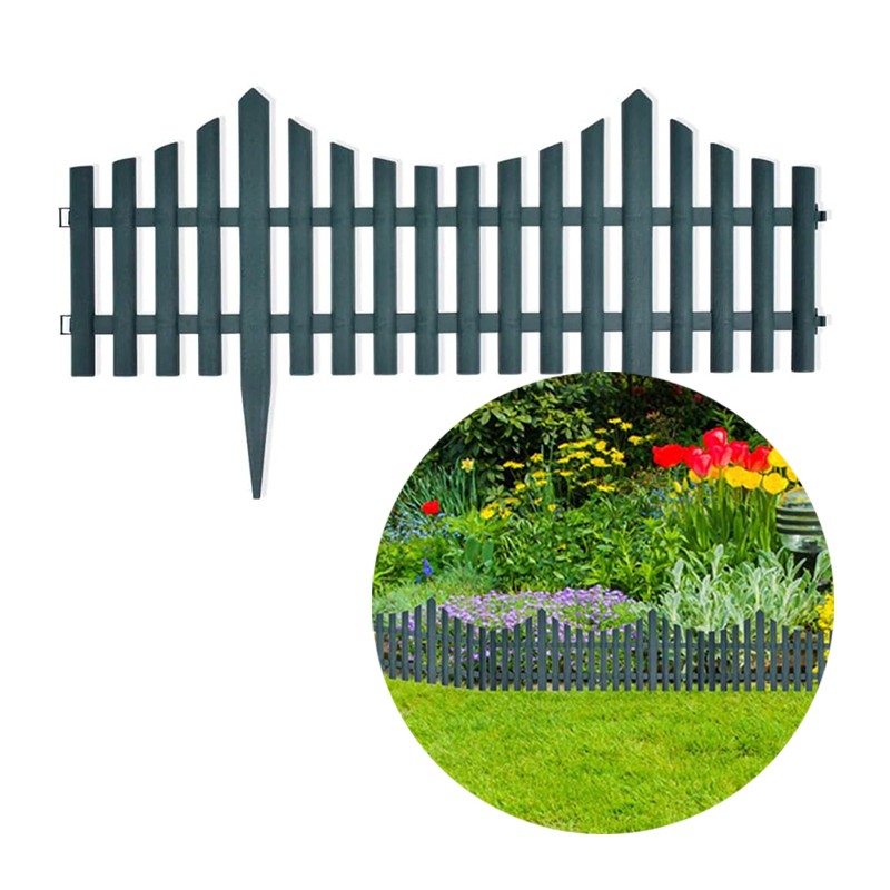 Staccionata recinzione steccato 6 pz da 32x61 cm giardino piante aiuole