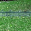 Staccionata recinzione steccato 6 pz da 32x61 cm giardino piante aiuole
