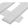 Kmt Style Staccionata steccato recinzione giardino in plastica bian...