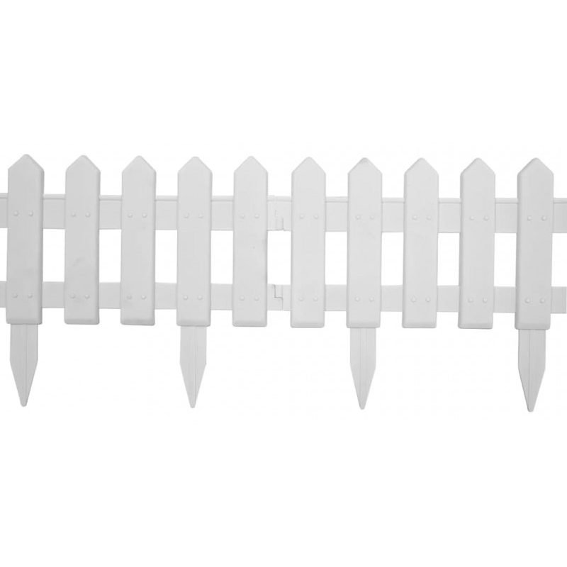 Kmt Style Staccionata steccato recinzione giardino in plastica bian...
