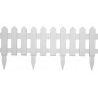 Kmt Style Staccionata steccato recinzione giardino in plastica bian...