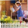 Kmt Style Staccionata steccato recinzione giardino in plastica bian...