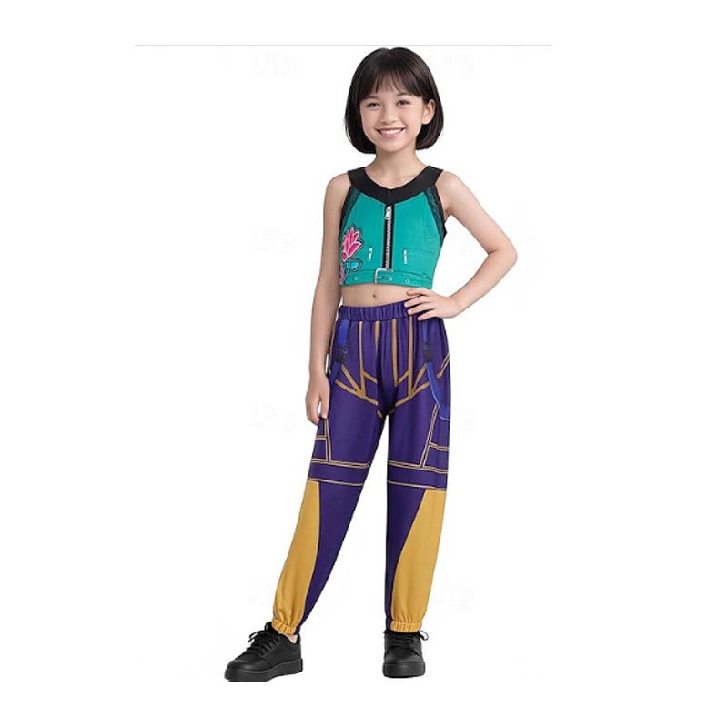 Festaglam Costume Zoey K-Pop Demon Hunters bambina Carnevale Pop St...