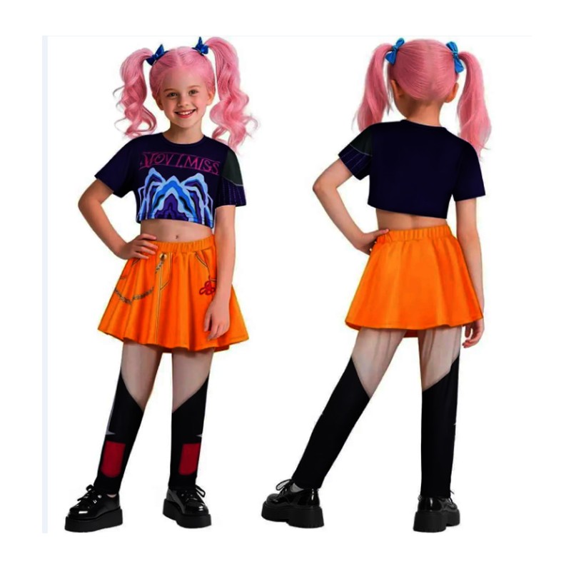 Costume Mira K-Pop Demon Hunters bambina Carnevale Pop Star cosplay huntrix