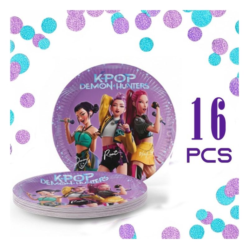 WeParty Set Compleanno Tavola K-Pop Demon Hunters 16 persone Stovig...