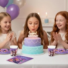 Set Compleanno Tavola K-Pop Demon Hunters 16 persone Stoviglie Decorazioni festa