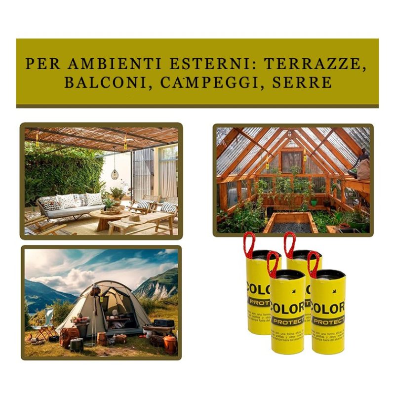 CrisColor 96x Trappola Adesiva per Insetti Volanti Cattura Mosche Z...