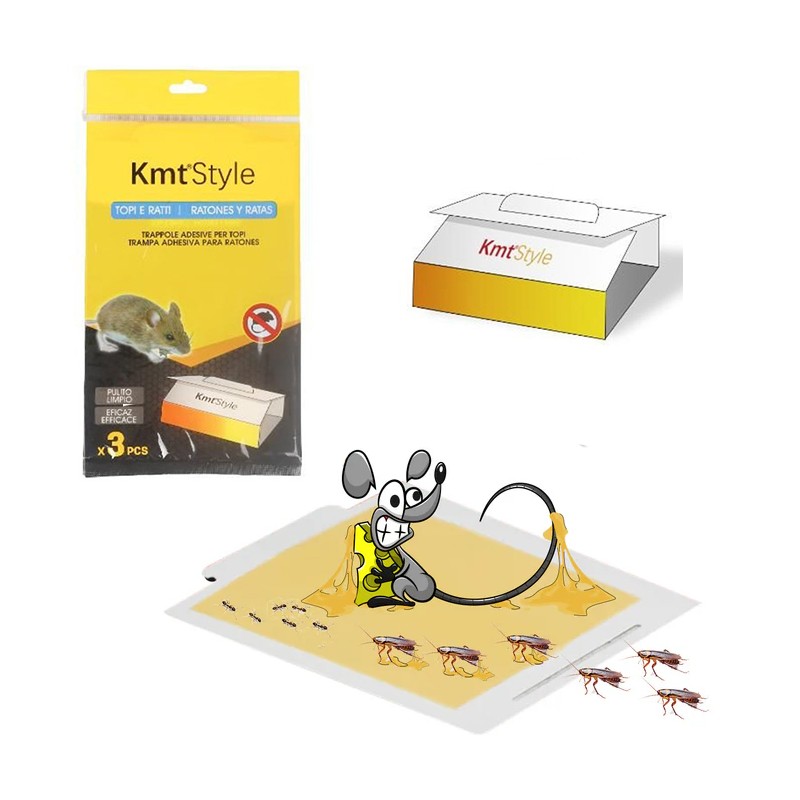 36 Trappola Adesive Per Topi Colla Forte Topicida Senza Veleno Non Nocivo Esca