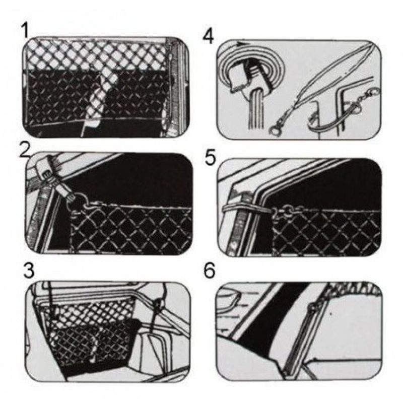 Rete divisore porta bagagli cane animali trasporto auto elastica 85 x 75 cm