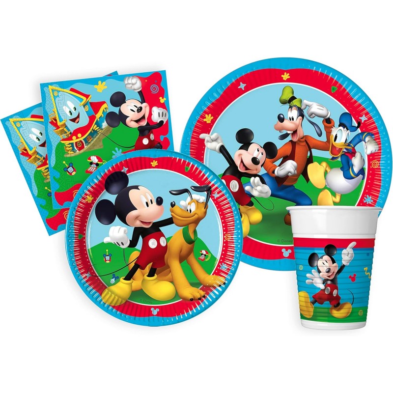 Kit addobbi festa compleanno Stitch X8X16X24X32X40X96 Persone piatti bicchieri