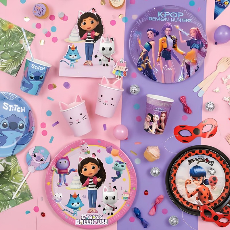 WeParty Kit addobbi festa compleanno Gabby's Dollhouse X8X16X24X32X...