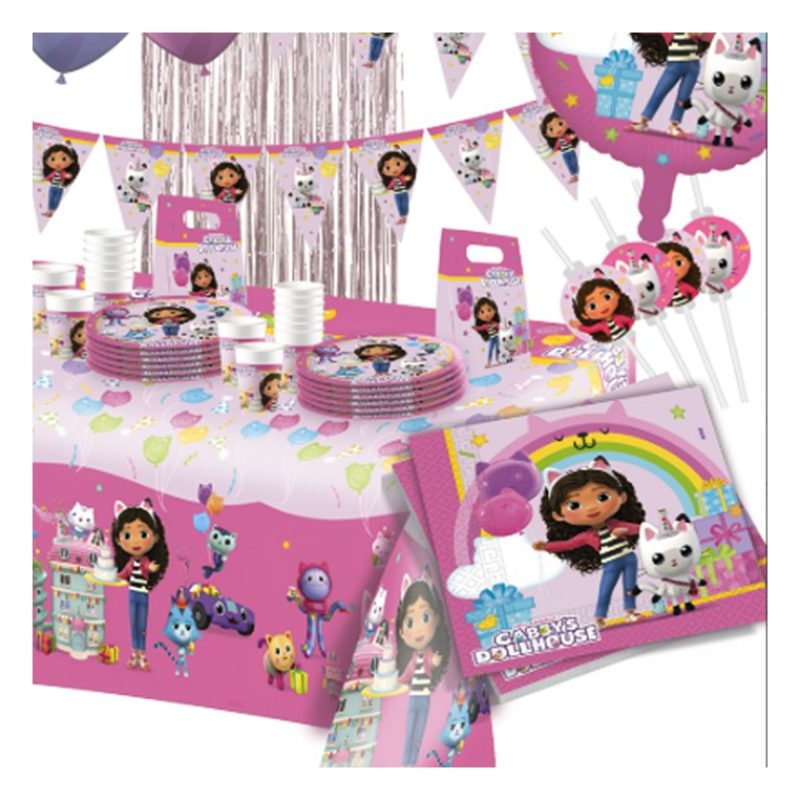 WeParty Kit addobbi festa compleanno Gabby's Dollhouse X8X16X24X32X...