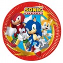 Kit addobbi festa compleanno Sonic X8X16X24X32X40X96 Persone piatti bicchieri