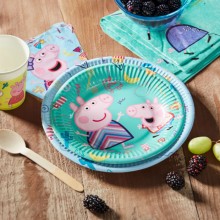 Kit addobbi festa compleanno Peppa pig X8X16X24X32X40X96 Persone piatti bicchier