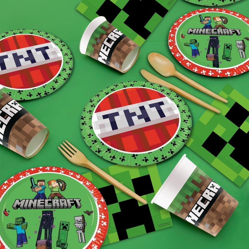 WeParty Kit addobbi festa compleanno Minecraft X8X16X24X32X40X48X96...