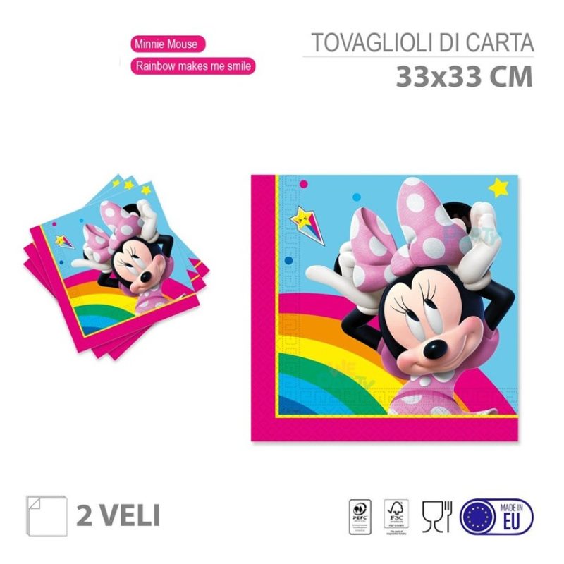 WeParty Kit addobbi festa compleanno Minnie mouse X8X16X24X32X40X48...