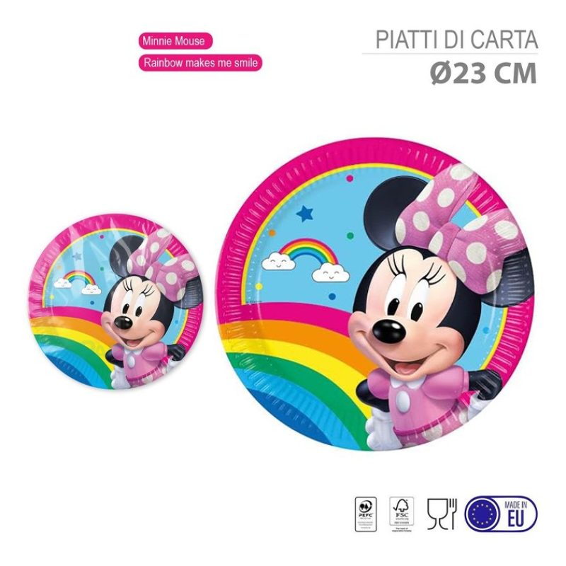 WeParty Kit addobbi festa compleanno Minnie mouse X8X16X24X32X40X48...
