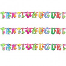 3 festone buon compleanno striscione per party festa decorazione 180x17 cm