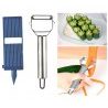 Pelapatate supporto julienne blu verdure verdura frutta carote zucchine fettine